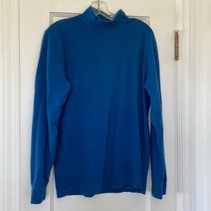 Lands’ end turtleneck mend medium 38-40 royal blue